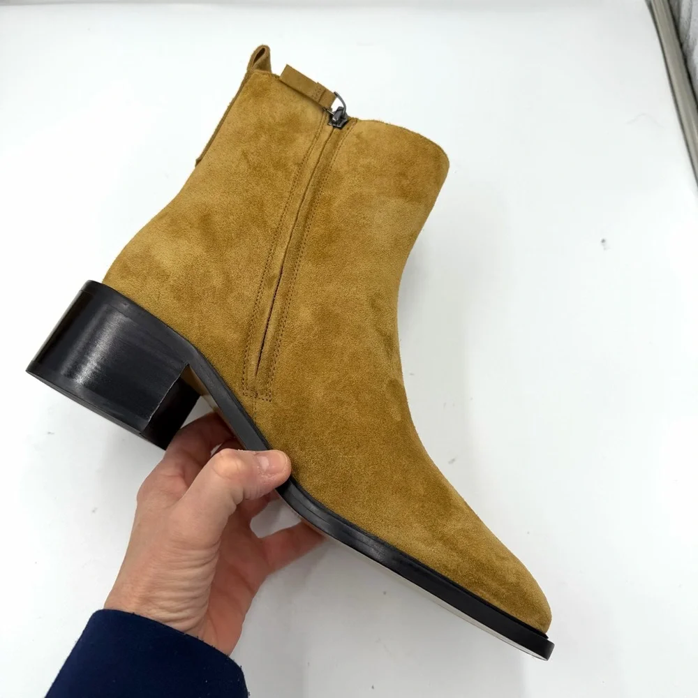 NEW Everlane Toasted Almond Suede Tan Leather The City Boot‎ in Size 9